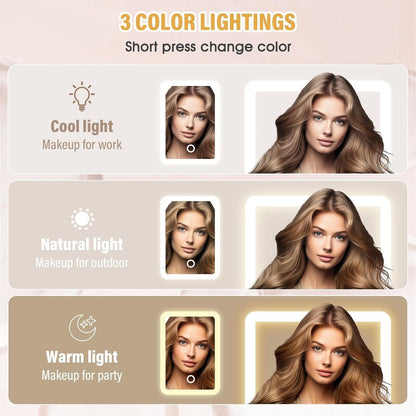 Mini Makeup Bag with LED Mirror